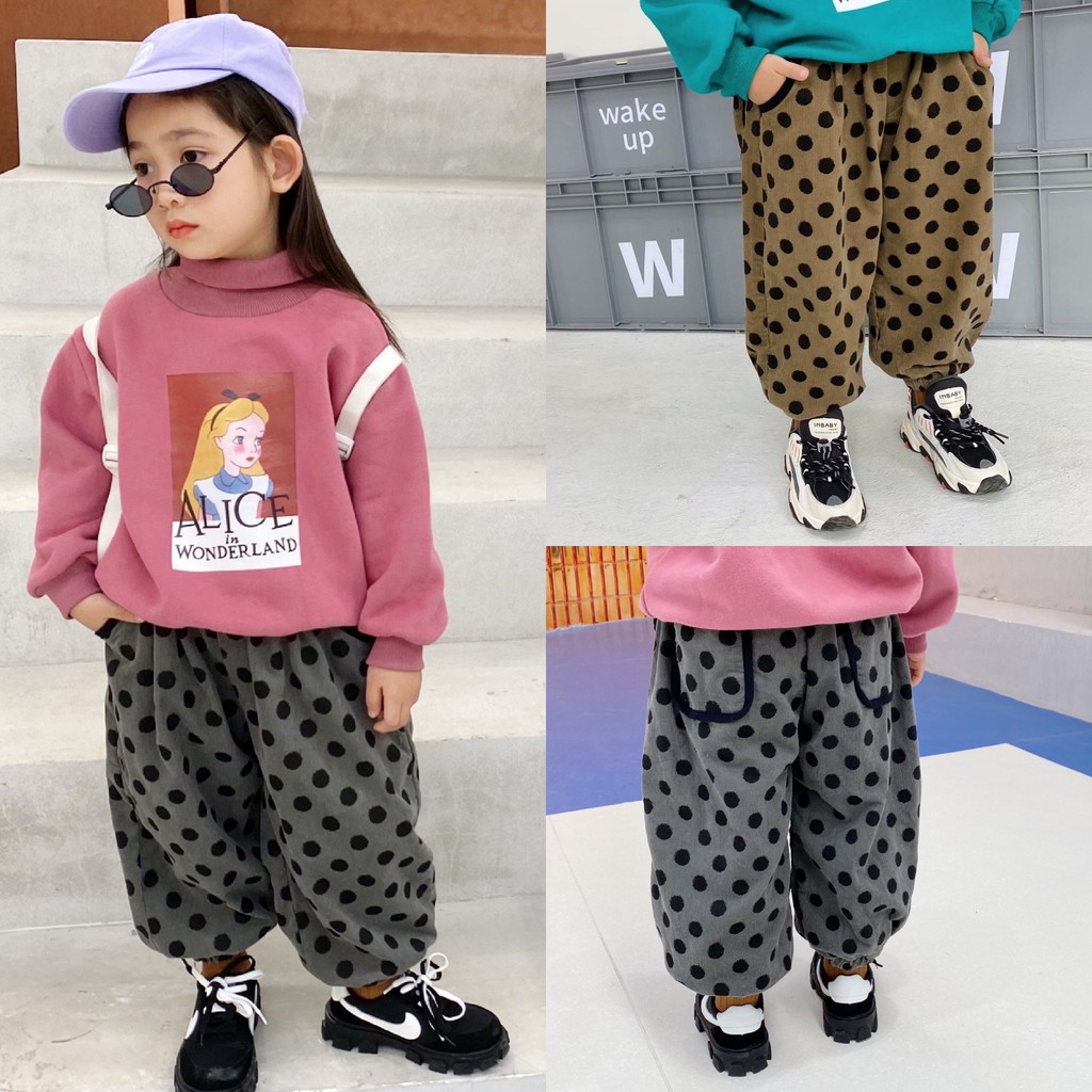 [Q028] Quần bom nhung lót lông sz 90-140