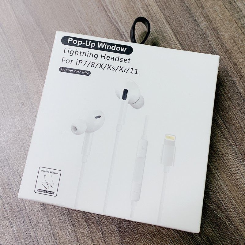 Tai nghe bluetooth kết nối bluetooth cổng Lightning,âm thanh super bass,có tăng giảm âm lượng,bảo hành 1 năm IPHONE78X12