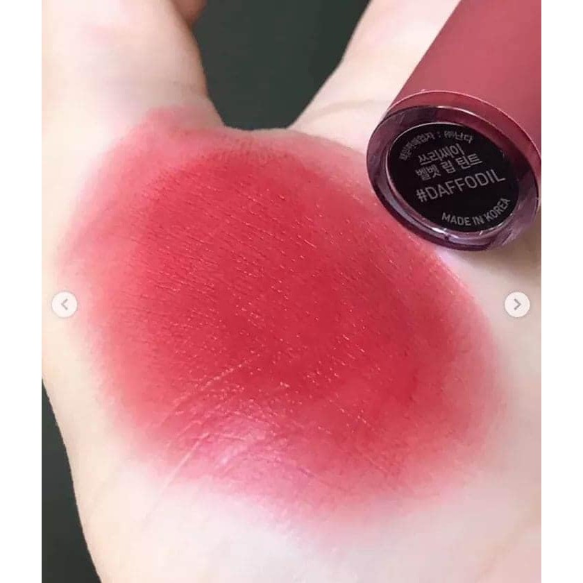  Son 3.C.E velvet lip tint màu đỏ đất daffodil