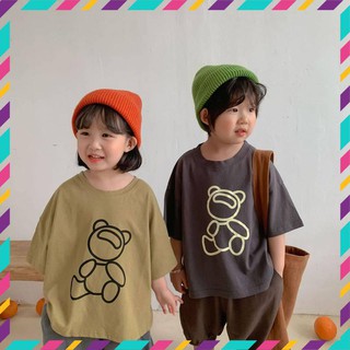 Áo thun ngắn tay Baby Bear - Tiệm Cô Đậu - Quần Áo Trẻ Em Phong Cách Hàn Quốc