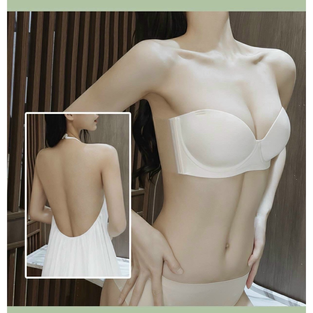 Áo lót áo dán ngực có gọng nâng đẩy, mặc được nhiều kiểu hở lưng hở vai