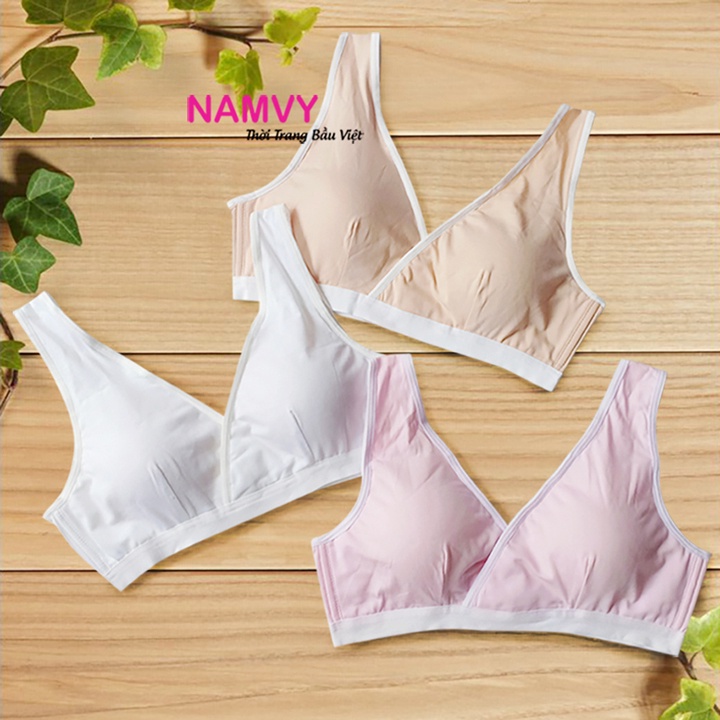 Áo ngực bầu sau sinh chống chảy xệ NAMVY cotton đẹp mát