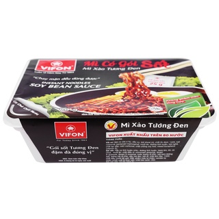 6 khay Mì xào tương đen Vifon khay 90g (gói sốt tương đen 25g)