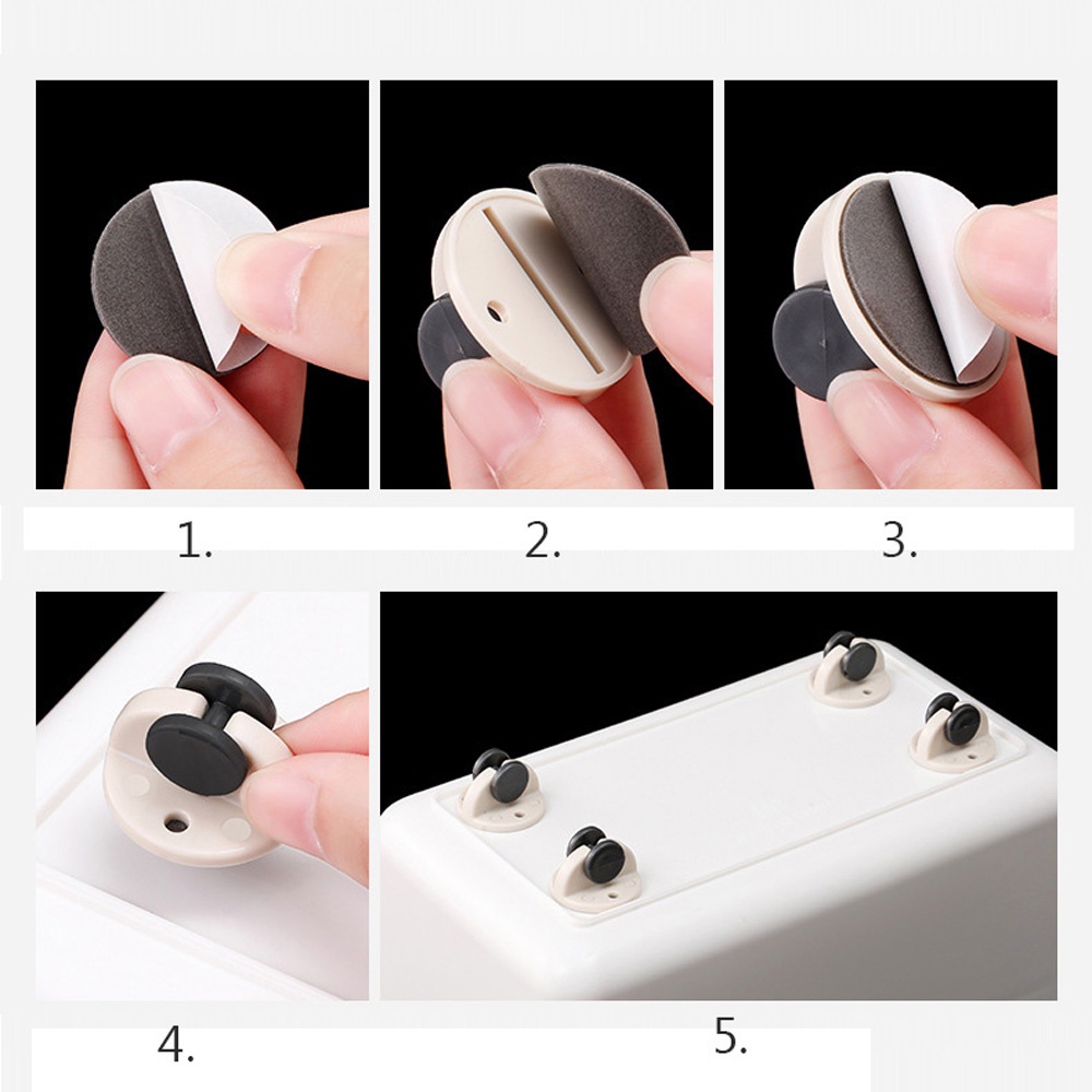 Set 4 bánh xe đẩy gắn tủ đựng rác đồ dùng tiện dụng