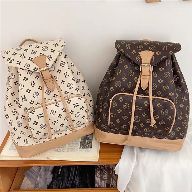 Balo rút dây có hoạ tiết size lớn đựng nhiều đồ dùng chất may 2 lớp bên trong chắc chắn siêu đẹp ♥️