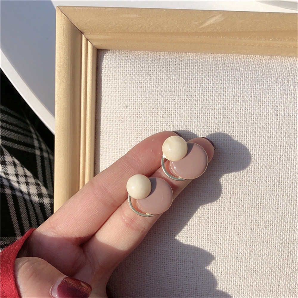 Bông Tai Bằng Kim Loại Thiết Kế Cổ Điển Xinh Xắn Cho Nữ