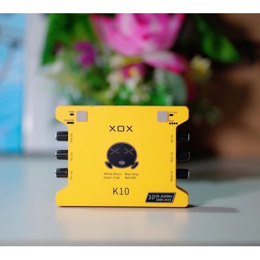 Sound card XOX K10 phiên bản 10th jubilee - nâng cấp mới nhất đến từ XOX Chuyên dùng livestream, karaoke online, thu âm