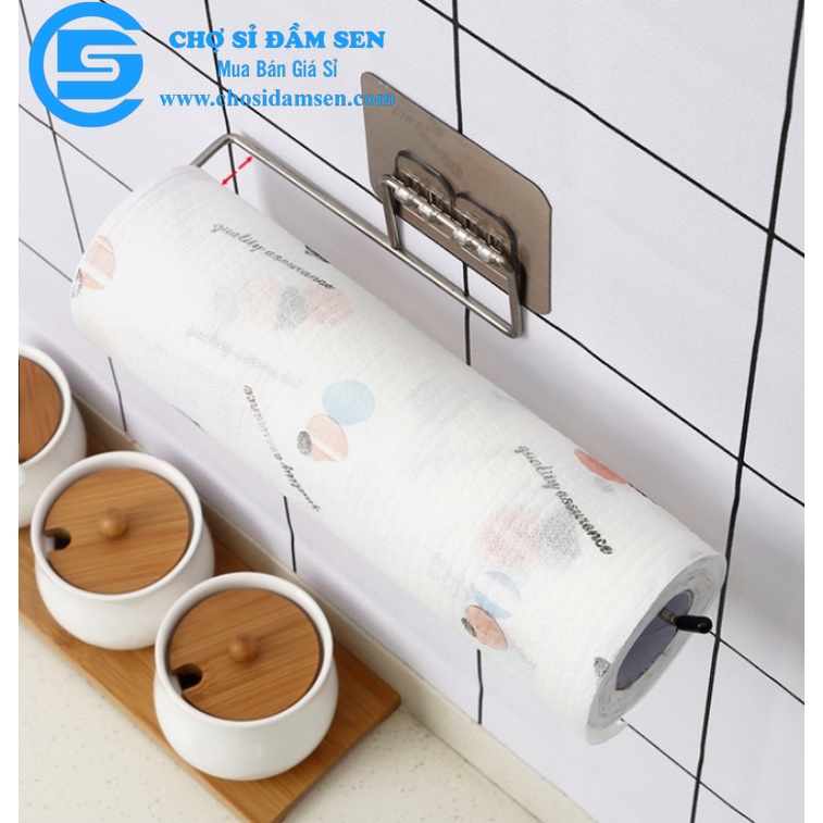 Thanh Móc Inox treo Cuộn giấy, Khăn lau bếp, Giấy vệ sinh dán tường chắc chắn. Thanh treo đồ dùng đa năng  G285-ThanhMoc