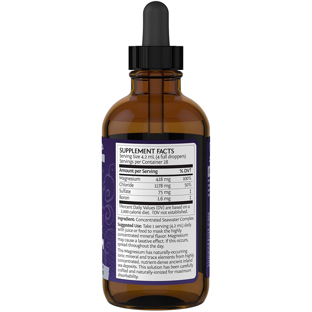 Dung dịch bổ sung magiê Sunwarrior magnesium 118ml