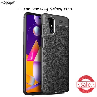 Ốp lưng điện thoại bằng cao su sang trọng dành cho Samsung Galaxy M51