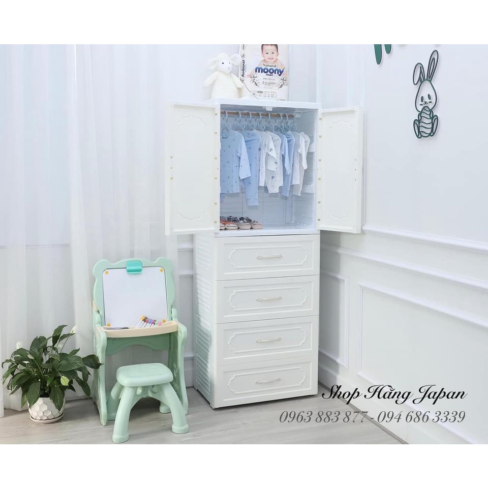 TỦ NHỰA LẮP GHÉP HONPER VÂN GỖ CAO CÂP- NHẬP KHẨU CHÍNH HÃNG