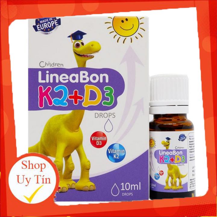 Vitamin K2 D3 Cho Bé Lineabon Bổ Sung K2 D3 Giúp Tăng Hấp Thu Canxi Trẻ, Ăn Ngon Ngủ Tốt, Cao Lớn Mẫu Mới Nhất 2021