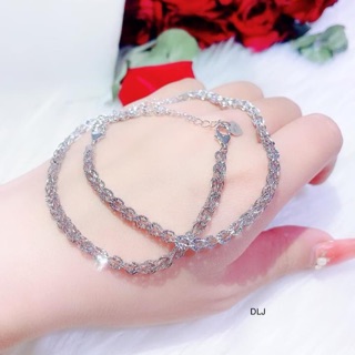 Lắc tay đuôi phụng bạc xi kim cao cấp