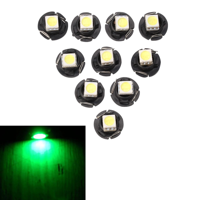 Set 10 Đèn LED T3 T4 2 T4 7 5050 1 SMD 12V Gắn Bảng Điều Khiển Dành Cho Ô Tô