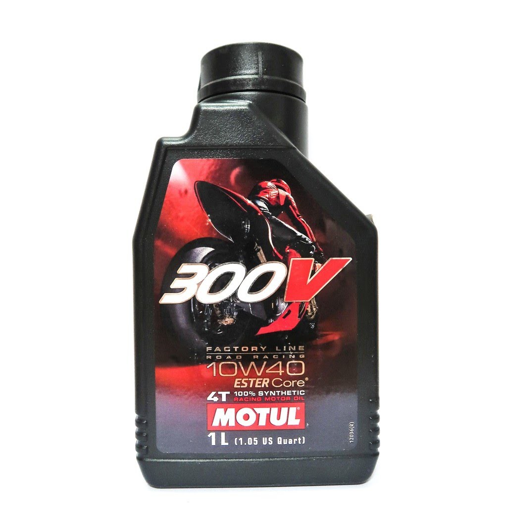 Nhớt Motul 300V 10W40 Tem 3 Lớp Nhập Khẩu Pháp Cho Xe Côn Tay Cao Cấp