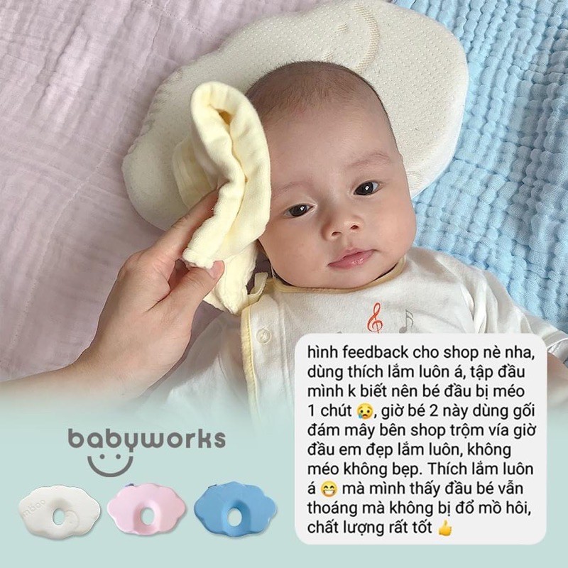 【BABYWORKS】GỐI CHỐNG BẸT ĐẦU TỪ CANADA 3047