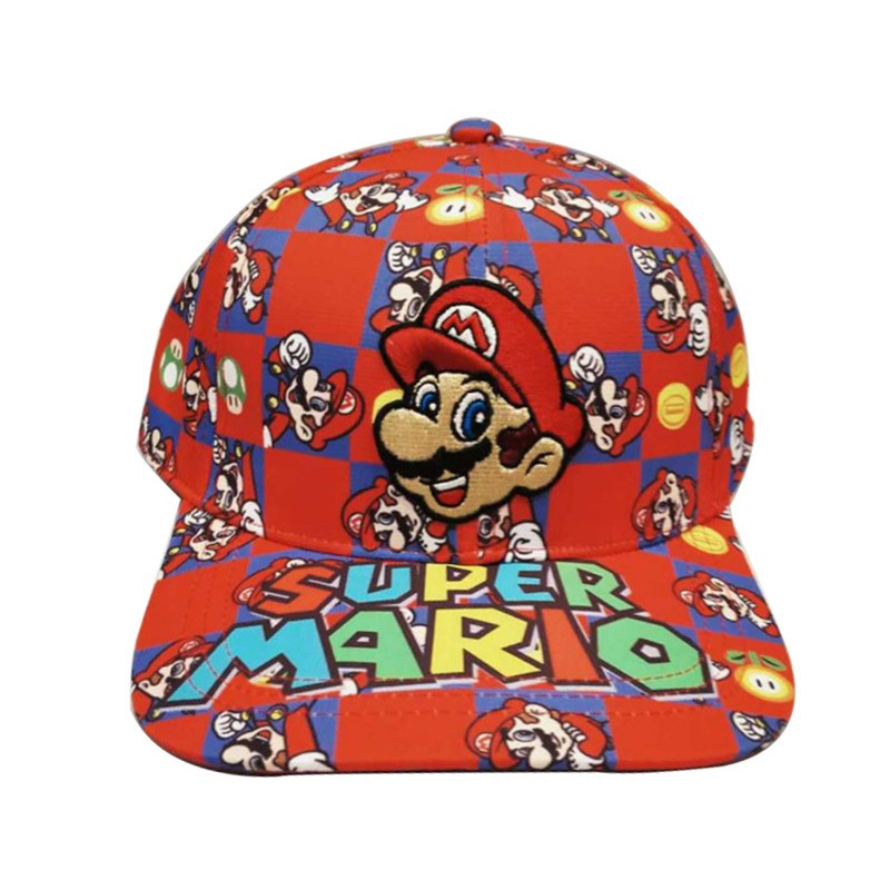Mũ Lưỡi Trai Thêu Hình Super Mario Thời Trang