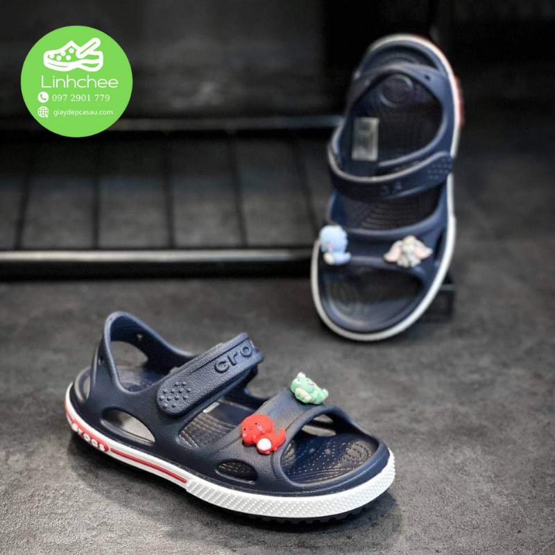 Sandal Cross Trẻ Em Band II Màu Navy Bé Trai