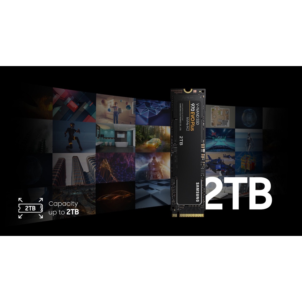 Ổ cứng gắn trong SSD Samsung 970 Evo Plus 250GB | 500GB | 1TB | 2TB PCIe Gen3 x4 NVMe M2 - 3500MB/3200MB/s chính hãng