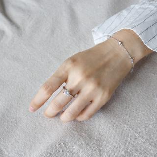 Nhẫn Bạc 100 Đính Đá Zircon S925