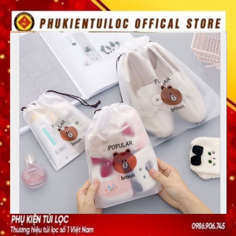 SET 3 TÚI GẤU DÂY RÚT ĐỰNG ĐỒ TIỆN DỤNG- PHUKIENTUILOC.COM