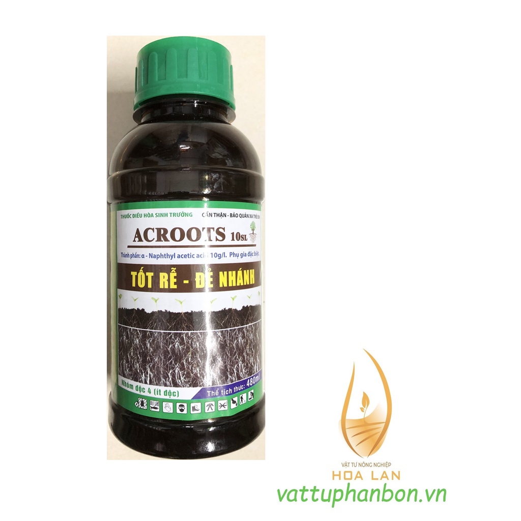 Thuốc Điều Hòa Sinh Trưởng ACRoots 10SL - Tốt rễ - Đẻ nhánh - #065# 480ml