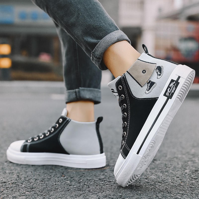 Giày Thể Thao Nam Nữ Cổ Cao Thời Trang Hàn | BigBuy360 - bigbuy360.vn