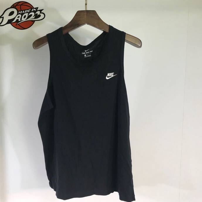 Áo Thun Thể Thao Nike 100% Cotton Không Tay Cổ Tròn Dành Cho Nam BQ1260