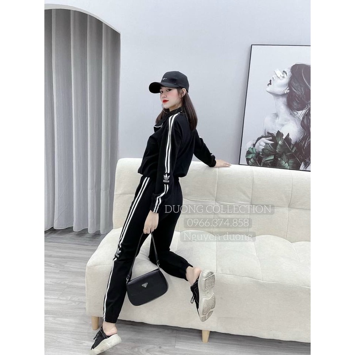 Sét đồ bộ nữ,sét bộ thu đông dài tay phối viền sọc siêu hot