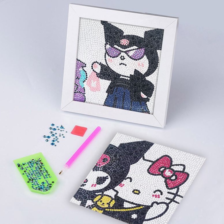 Bộ Tranh Đính Đá Tự Làm Họa Tiết Kuromi Mới 2022 Cho Bé