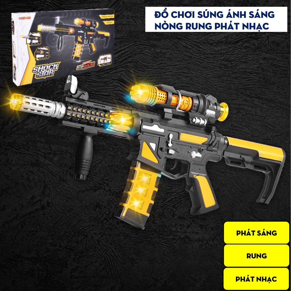 Đồ Chơi Trẻ Em Súng Ánh Sáng Phát Nhạc Dành Cho Bé Chuang Li Da SS06 (Tặng Kèm Pin) - Đô Shop