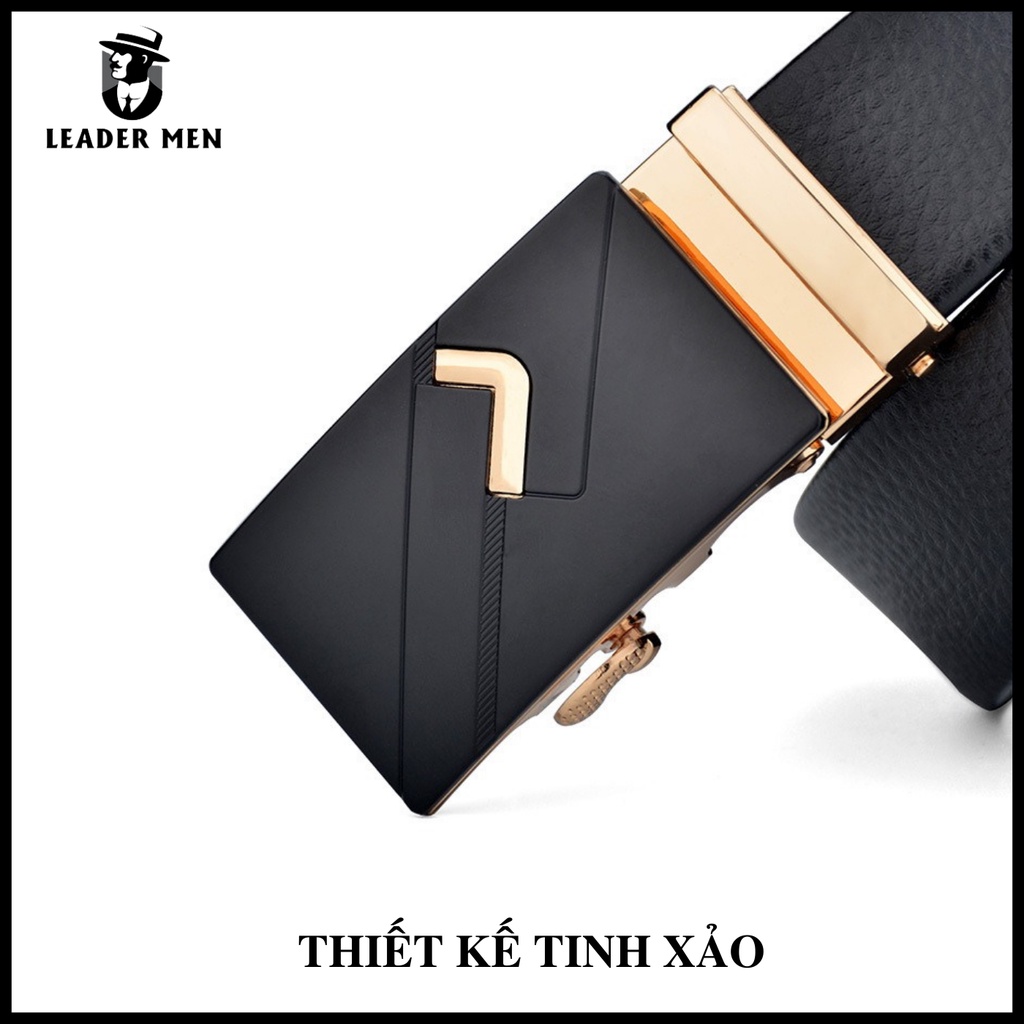 Dây Thắt Lưng Nam LMEN Cao Cấp Khóa Tự Động - Thắt Lưng Nam Da PU Thời Trang Kiểu Dáng Sang Trọng - Bảo Hành 12 Tháng