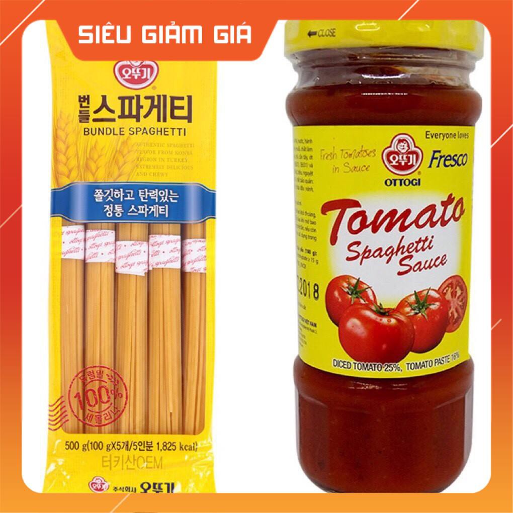 Combo Mì Spaghetti 500g + Nước Sốt Nấu Mì 220g - HCM