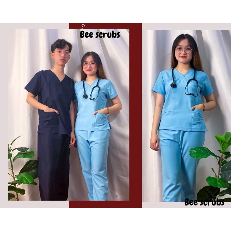 Bộ Scrubs Premium Bác Sĩ, quần áo phòng mổ, đồng phục phẫu thuật, đồng phục spa (NAM& NỮ )