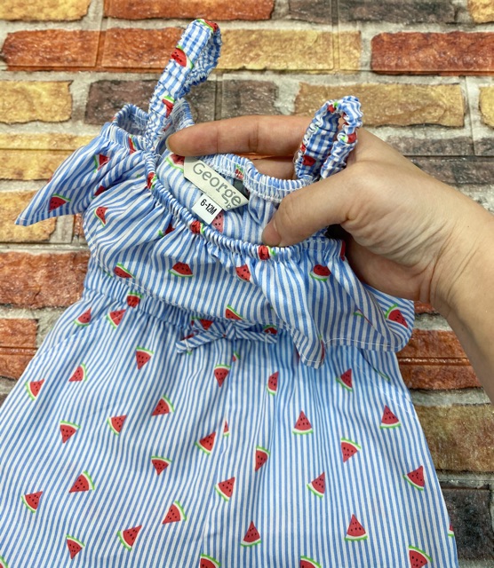 Jumsuit kẻ dưa hấu