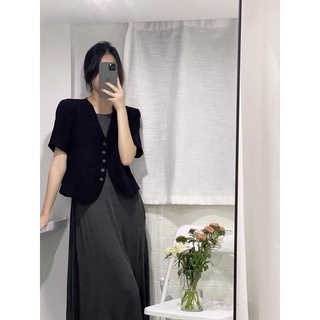 vest lỡ dáng lửng freesz