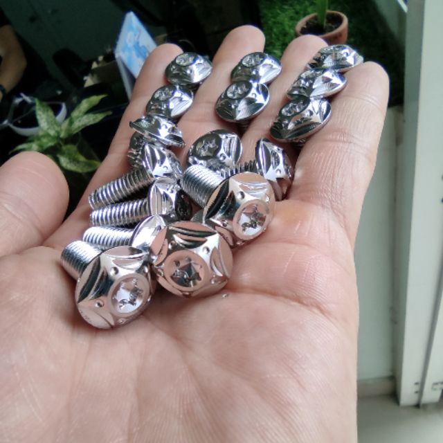 Ốc inox - 8li2 (m8x20) - 8li25 (m8x25) - gắn cho nhiều loại xe