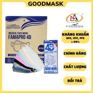 Khẩu trang kf94 4d famapro thùng 300 cái