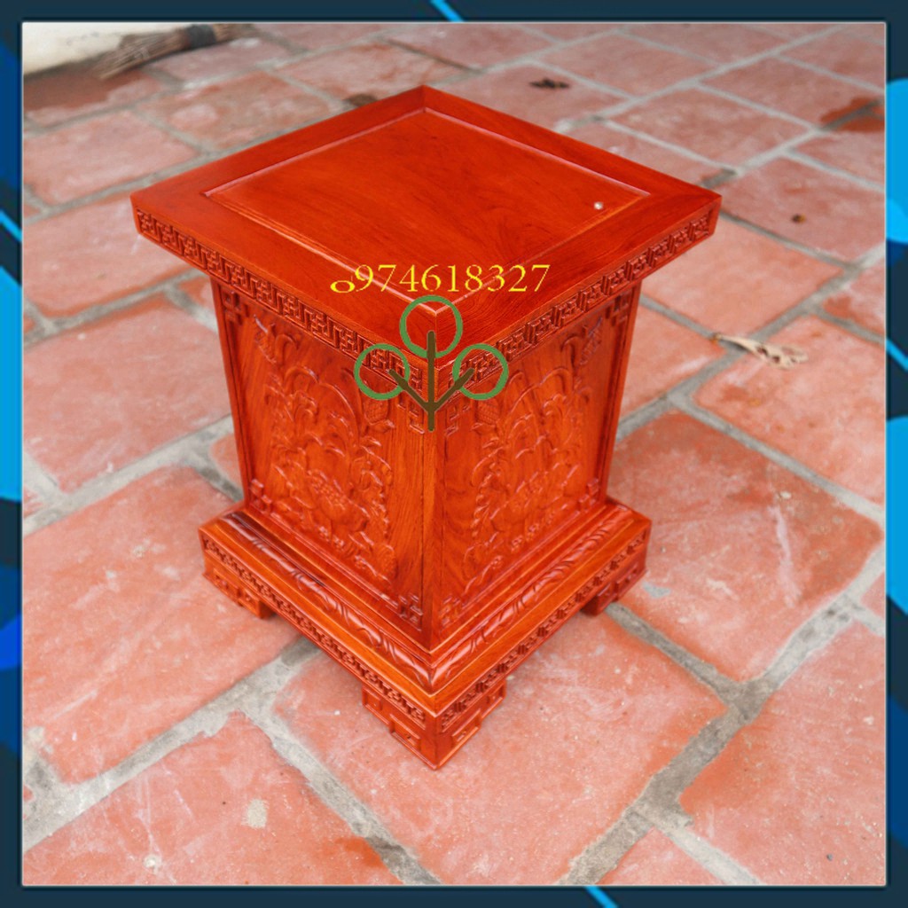 Đôn chân loa gỗ hương kê đồ phong thủy hàng cao cấp cao 40cm | BigBuy360 - bigbuy360.vn