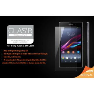 Bộ 2 kính cường lực cho sony z1 tặng ốp dẻo cao cấp