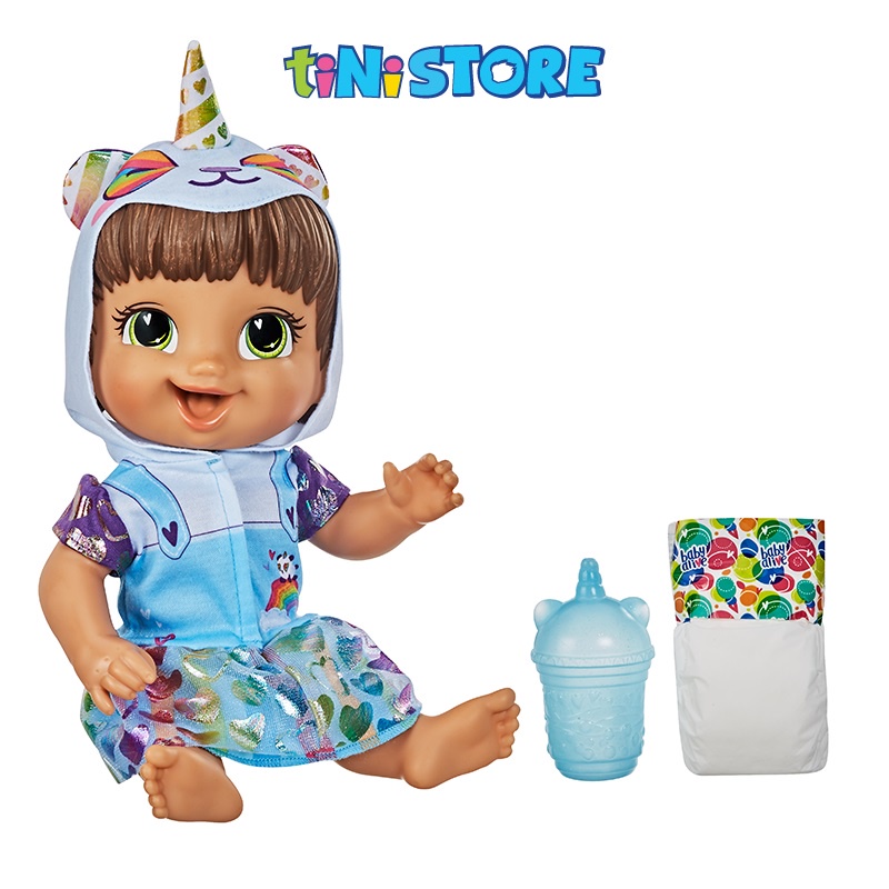 Đồ chơi bé gái búp bê thời trang gấu trúc kỳ lân Baby Alive E9422