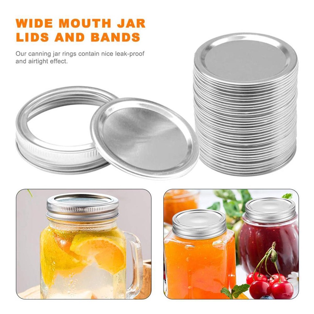 Nắp Đậy Hũ Mason Miệng Rộng Chống Rỉ Chống Rỉ