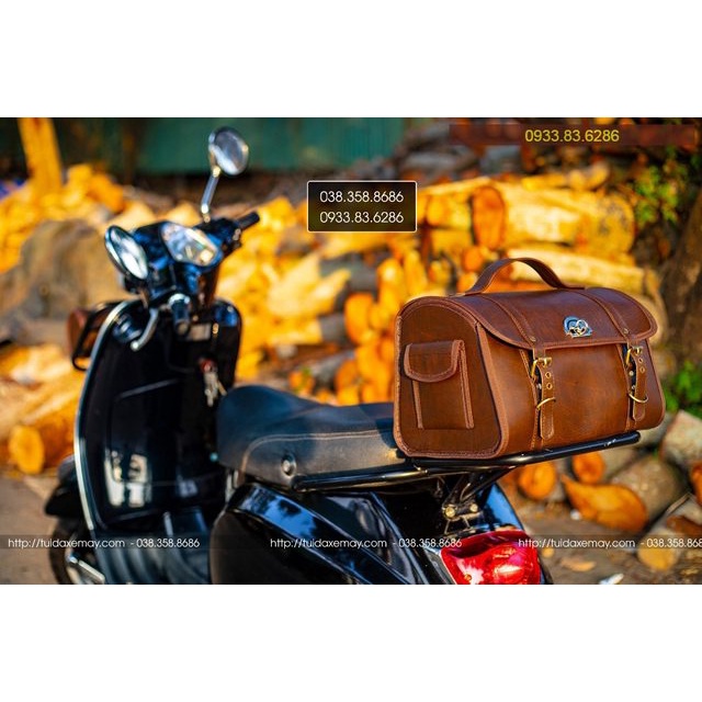 Túi da xe vespa