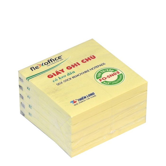 Giấy Ghi Chú 3x3  Tự Dính Tiện Dụng Cho Văn Phòng - Siêu Dính