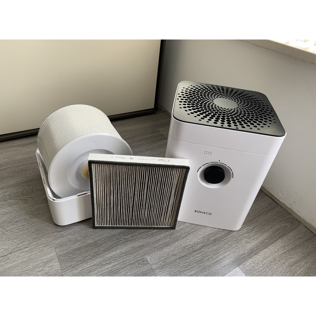 Máy Lọc Không Khí Kết Hợp Tạo Ẩm Cao Ấp 3 In 1 BONECO H300 Khuếch Tán Tinh Dầu, Lọc Bụi, Kháng Khuẩn