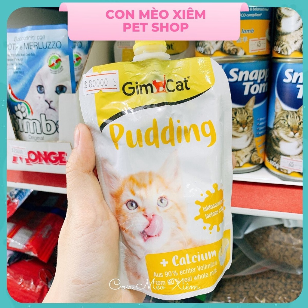 Pudding cho mèo Gimcat đức 150g, bổ sung canxi tiêu hóa cho thú cưng Con Mèo Xiêm