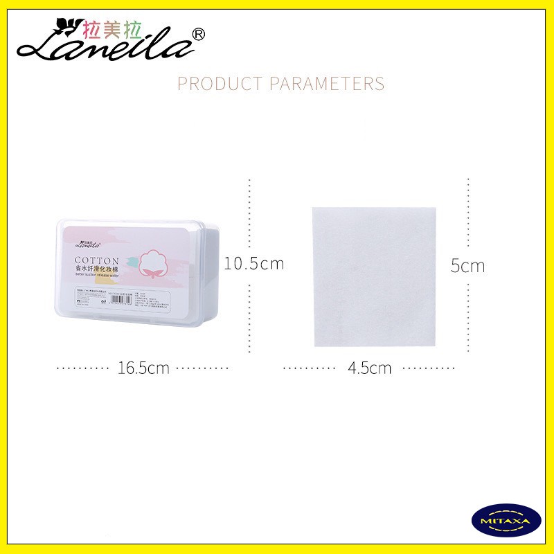Bông tẩy trang Lameila cotton, hộp 1000 miếng | BigBuy360 - bigbuy360.vn