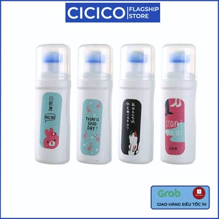 Lọ đánh giày Cicico H122 dung dịch tẩy rửa giày dép siêu sạch màu trắng
