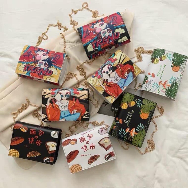 ORDER túi đeo chéo phong cách hí kịch