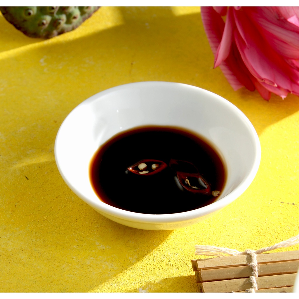 Đĩa hến sứ Long Phương - Đựng gia vị và nước chấm bằng sứ cao cấp